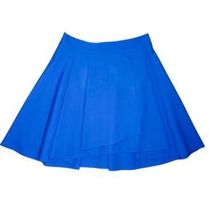 Alice + Olivia Blue Pleated A-Line Mini Skirt Size 6